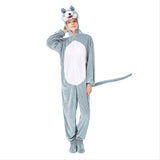 Halloween Animal Cosplay Mono de Lobo de Escenario o Pijama para Adultos Femenino