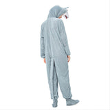 Halloween Animal Cosplay Mono de Lobo de Escenario o Pijama para Adultos Femenino