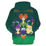 Película Hocus Pocus Winifred Sanderson Sudadera Cosplay Navidad Fiesta 3D Impreso Casual