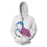Juego League of Legends Arcane lol Sudadera Cosplay Navidad Fiesta 3D Impreso Casual con Cremallera