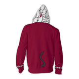 Beelzebub Cosplay Sudadera Videojuego Helltaker Sudadera Estampada con Cremallera y Capucha Unisex