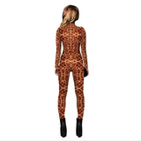 Halloween Disfraz de Animal Mono de Jirafa Cosplay para Adultos Femenino