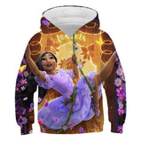Anime Encanto Isabela Niños Sudadera Cosplay Navidad Fiesta 3D Impreso Casual