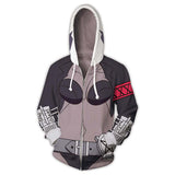 Judgement Cosplay Sudadera Videojuego Helltaker Sudadera Estampada con Cremallera Unisex
