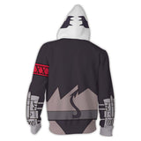 Judgement Cosplay Sudadera Videojuego Helltaker Sudadera Estampada con Cremallera Unisex
