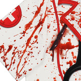 Halloween Zombi Muerto Camiseta Sangrienta de Enfermera Disfraz de Horror para Adultos Femenino