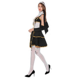 Halloween Sexy Monja Cosplay Disfraz Traje de Escenario para Adultos Femenino