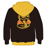 Cobra Kai Cosplay Sudadera de Manga Larga Sudadera Estampada con Capucha Ropa Casual para Niños