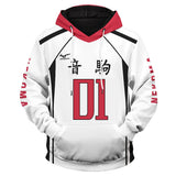 Haikyuu!! Cosplay Sudadera Nekoma Escuela Secundaria Sudadera con Capucha Ropa Deportiva Unisex