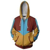 Avatar: La Leyenda de Aang Avatar: The Last Airbender Cosplay Aang Sudadera Estampada con Cremallera Unisex