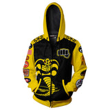Cobra Kai Cosplay Sudadera de Manga Larga Sudadera Estampada con Cremallera Ropa Deportiva Unisex