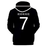 Haikyuu!! Sudadera Atsumu Miya Cosplay Sudadera de Manga Larga Sudadera con Capucha Unisex