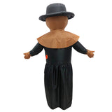 Steampunk Plague Doctor Traje Inflable Pico de Pájaro Nariz Larga Traje Divertido para Halloween