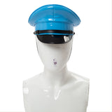 Tailandia Gorra de Oficial Militar de Cuero de PU Sombrero de Policía Accesorios