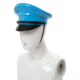 Tailandia Gorra de Oficial Militar de Cuero de PU Sombrero de Policía Accesorios