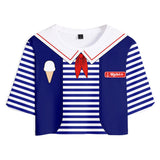 TV Stranger Things 3 Robin Cosplay Camiseta Pantalón 3D Impreso Casual Deportivo Traje Conjunto