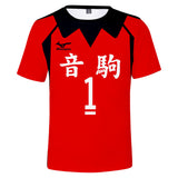 Haikyuu!! Camiseta Kuroo Tetsurou Cosplay Camiseta Estampada Ropa Casual Unisex