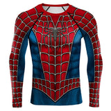 Película Spider Man Camiseta De Manga Larga Cosplay Navidad Fiesta 3D Impreso Casual