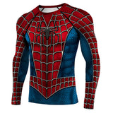 Película Spider Man Camiseta De Manga Larga Cosplay Navidad Fiesta 3D Impreso Casual