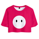 Fall Guys: Ultimate Knockout Cosplay Top y Pantalones Cortos Ropa Casual de Verano 2 Piezas para Femenino