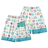 Animal Crossing Bosque de Los Animales Pantalones Cortos de Playa de Verano Shorts Casual Unisex