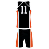 Haikyuu!! Karasuno Escuela Secundaria Club de Voleibol Cosplay Chaleco y Pantalones Cortos de Verano Ropa 2 Piezas para Masculino