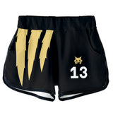 Haikyuu!! Atsumu Miya MSBY Black Jackal Cosplay Top y Pantalones Cortos Ropa de Verano 2 Piezas para Femenino