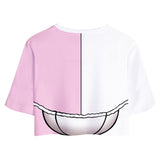 Juego Danganronpa Monomi Cosplay Camiseta Pantalón 3D Impreso Casual Deportivo Conjunto