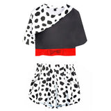 Película Cruella 3D Impreso Cosplay Disfraz Halloween Carnaval Traje Pantalones cortos