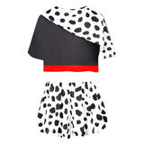 Película Cruella 3D Impreso Cosplay Disfraz Halloween Carnaval Traje Pantalones cortos