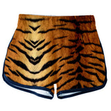 Top y Pantalones Cortos Estampado de Rayas de Tigre Ropa Casual de Verano 2 Piezas para Femenino