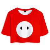 Fall Guys: Ultimate Knockout Cosplay Top y Pantalones Cortos Ropa Casual de Verano 2 Piezas para Femenino