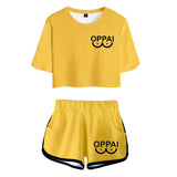 Anime One Punch Man Saitama Cosplay Camiseta Pantalón 3D Impreso Casual Deportivo Traje Conjunto