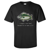 Animal Crossing Bosque de Los Animales Camiseta Impreso de Sea Bass Lubina Camiseta Casual de Verano Unisex