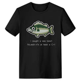 Animal Crossing Bosque de Los Animales Camiseta Impreso de Sea Bass Lubina Camiseta Casual de Verano Unisex