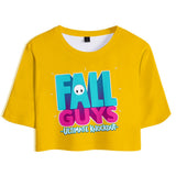 Fall Guys: Ultimate Knockout Top y Pantalones Ropa Casual 2 Piezas de Verano para Femenino