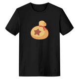 Animal Crossing Bosque de Los Animales Camiseta Negra de Verano Camiseta Casual Unisex