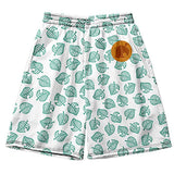 Animal Crossing Bosque de Los Animales Tom Nook Pantalones Cortos de Playa Cosplay Shorts Casual Unisex