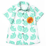 Animal Crossing Bosque de Los Animales Camisa Tom Nook Cosplay Camisa de Manga Corta para Niños