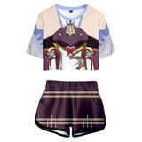 Juego Genshin Impact Gan Yu Cosplay Pantalón 3D Impreso Casual Deportivo Conjunto Traje