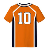 Haikyuu!! Camiseta Karasuno Escuela Secundaria Away Uniforme de Equipo Hinata Shoyo Cosplay Camiseta Casual Unisex