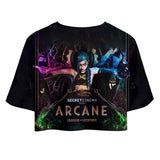 Juego League of Legends Arcane lol Cosplay Camiseta Pantalón Navidad Fiesta 3D Impreso Casual