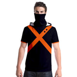 My Hero Academia Camiseta Bakugou Katsuki Cosplay Camiseta de Moda con Capucha Unisex