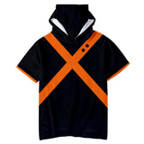 My Hero Academia Camiseta Bakugou Katsuki Cosplay Camiseta de Moda con Capucha Unisex