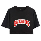 Top y Pantalones Cortos con Impreso de Backwoods Ropa Casual de Verano 2 Piezas para Femenino