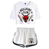 TV Stranger Things Hellfire Club Camiseta Pantalón Cosplay Navidad Fiesta 3D Impreso Casual