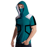 My Hero Academia Camiseta Midoriya Izuku Cosplay Camiseta de Moda con Capucha Unisex