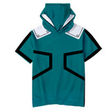 My Hero Academia Camiseta Midoriya Izuku Cosplay Camiseta de Moda con Capucha Unisex