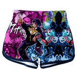 JoJo's Bizarre Adventure Cosplay Top y Pants Cortos Impreso de Higashikata Josuke Ropa de 2 Piezas para Femenino