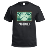 Apex Legends Camiseta Impreso de PATHFINDER Cara Triste Camiseta Casual Unisex